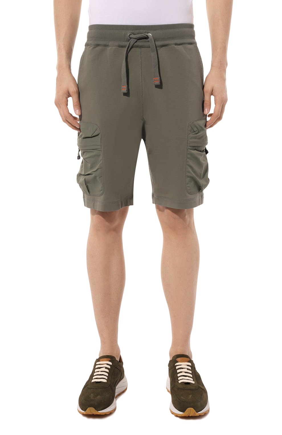 Хлопковые шорты PARAJUMPERS хаки цвета по цене 24700 руб., арт. PMPARE06, фото 3 Хлопковые шорты PARAJUMPERS, арт. PMPARE06, фото 3