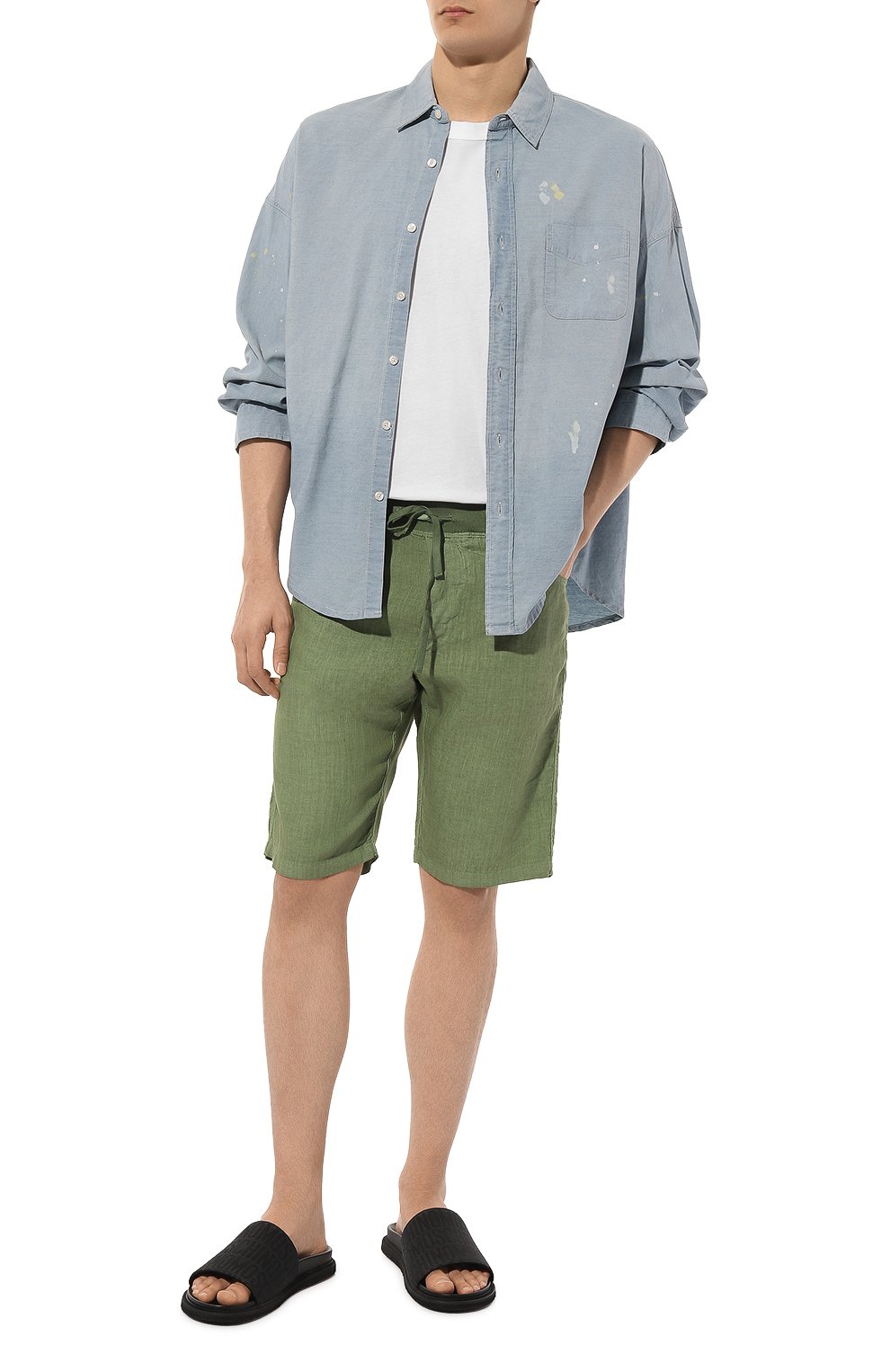 Льняные шорты 120% LINO, арт. 31ALIM2120/0000253/S00, фото 2