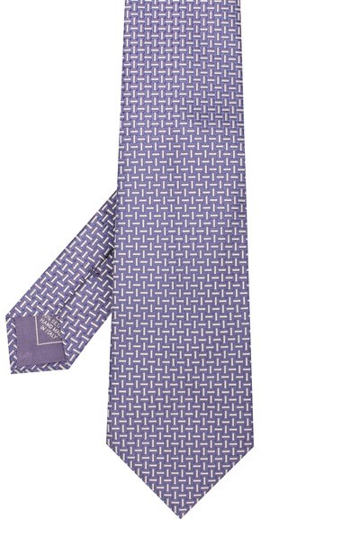 Шелковый галстук с узором BRIONI сиреневого цвета по цене 29950 руб., арт. 062I00/P7447, фото 2 Шелковый галстук с узором BRIONI, арт. 062I00/P7447, фото 2