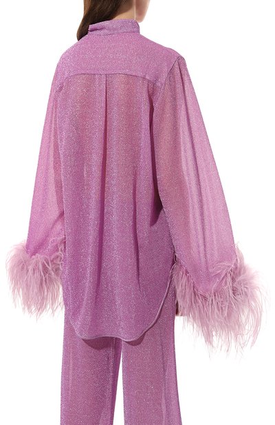 Блузка с отделкой перьями OSEREE, арт. LSF213, фото 4