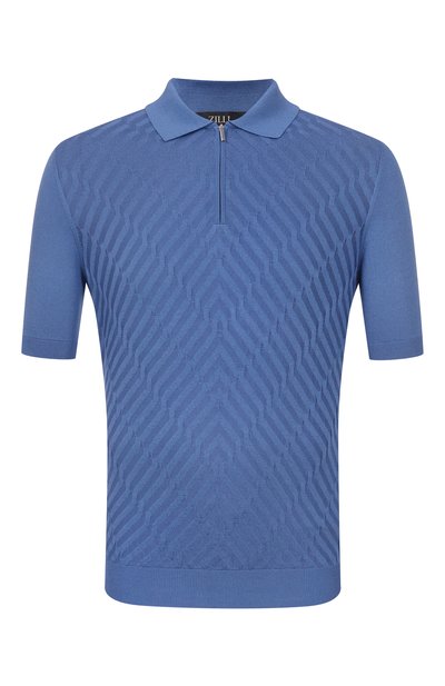Мужская поло из шелка и хлопка ZILLI, арт. KZP002M0145VVA000