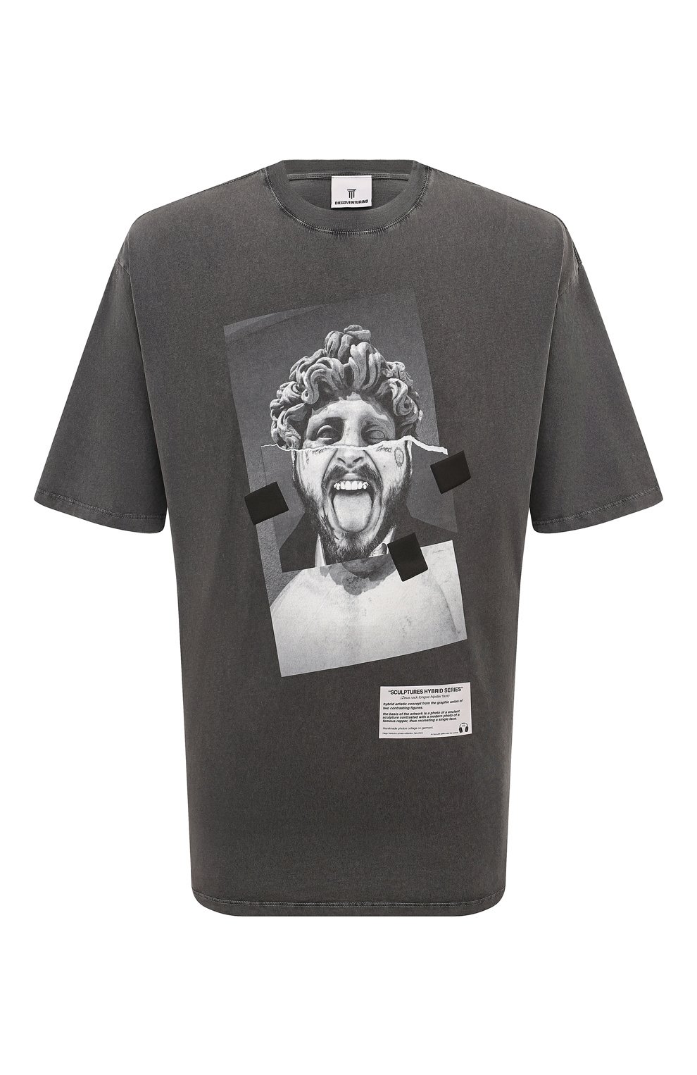 Хлопковая футболка DIEGO VENTURINO, арт. D3W4DVTS0ZHF, фото 1