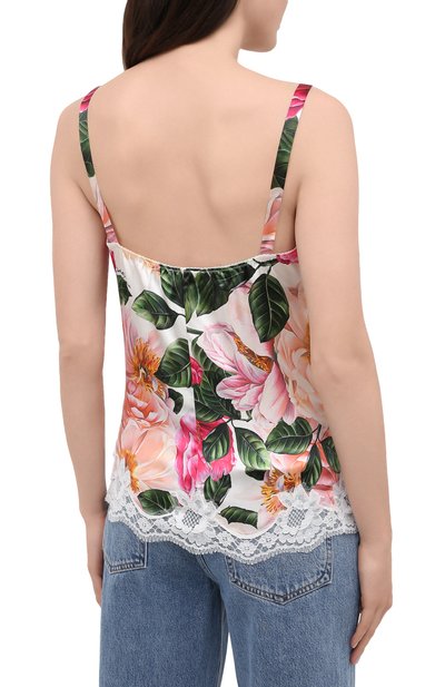 Топ из шелка и хлопка DOLCE & GABBANA, арт. 07A00T/FSA0G, фото 4