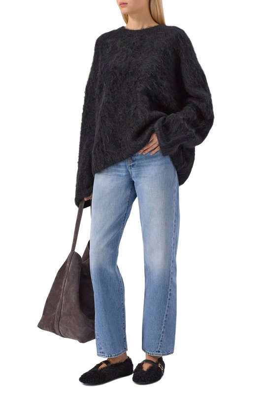 Балетки из овчины Ferragamo 01K586/787502 Чёрный  01K586/787502 Фото 3