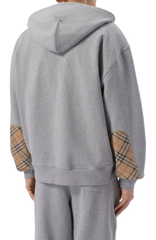 Хлопковая толстовка Burberry 8120756 Серый  8120756 Фото 4
