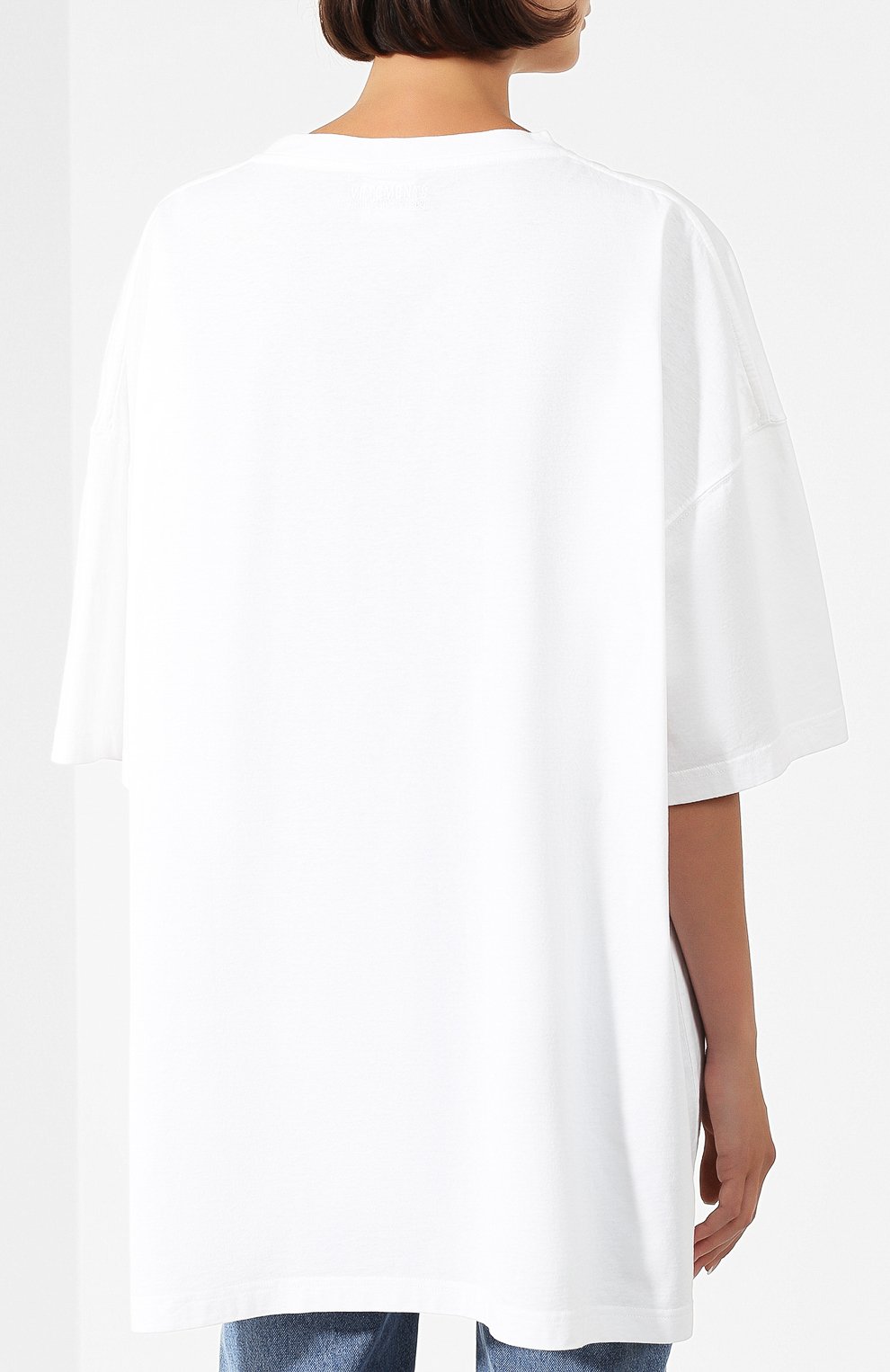 Хлопковая футболка VETEMENTS, арт. SS20TR375 1618/W/WHITE, фото 4
