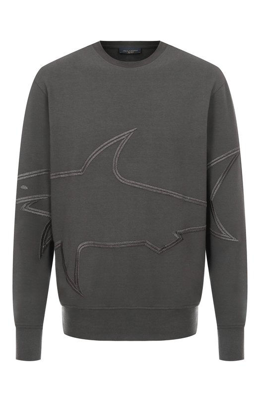 Свитшот из лиоцелла и хлопка Paul&Shark 15311843/3XL Серый 15311843/3XL