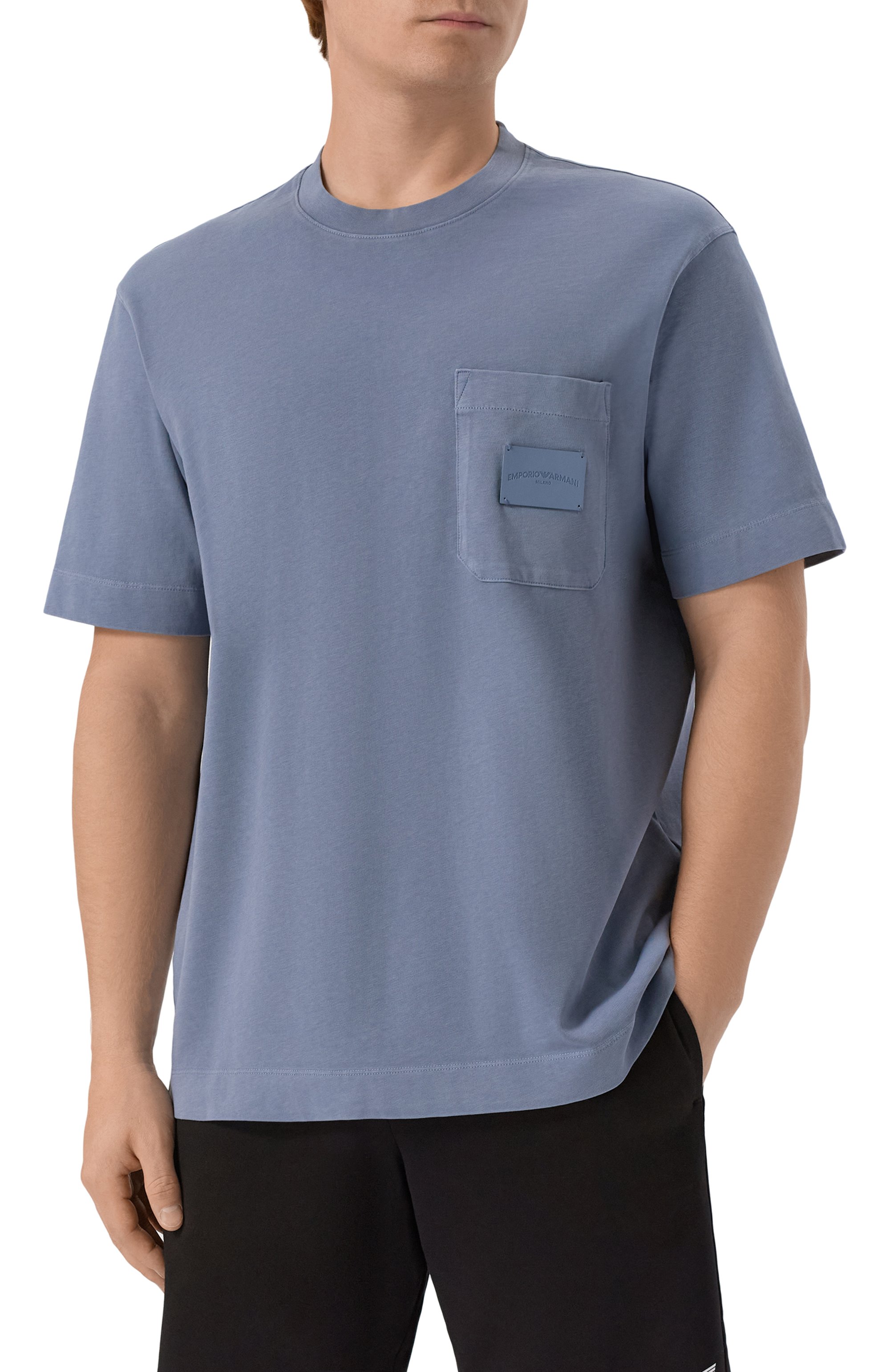 Хлопковая футболка EMPORIO ARMANI, арт. EM002722/AF13715, фото 3