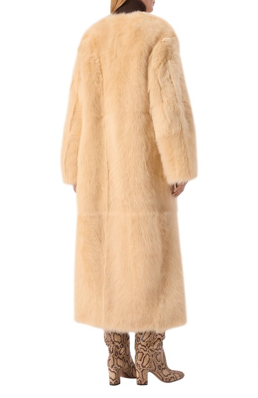 Шуба из овчины Loulou de Saison SIBA Бежевый  SIBA Фото 4