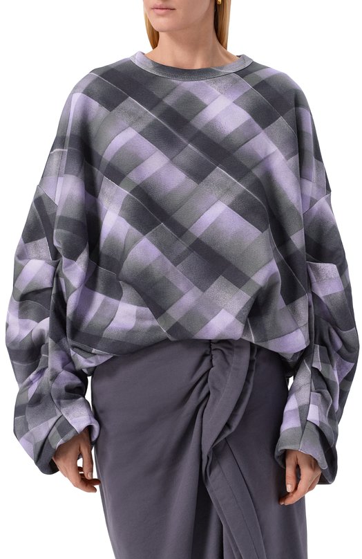 Хлопковый свитшот Dries Van Noten 011141-2614-403 Разноцветный  011141-2614-403 Фото 3