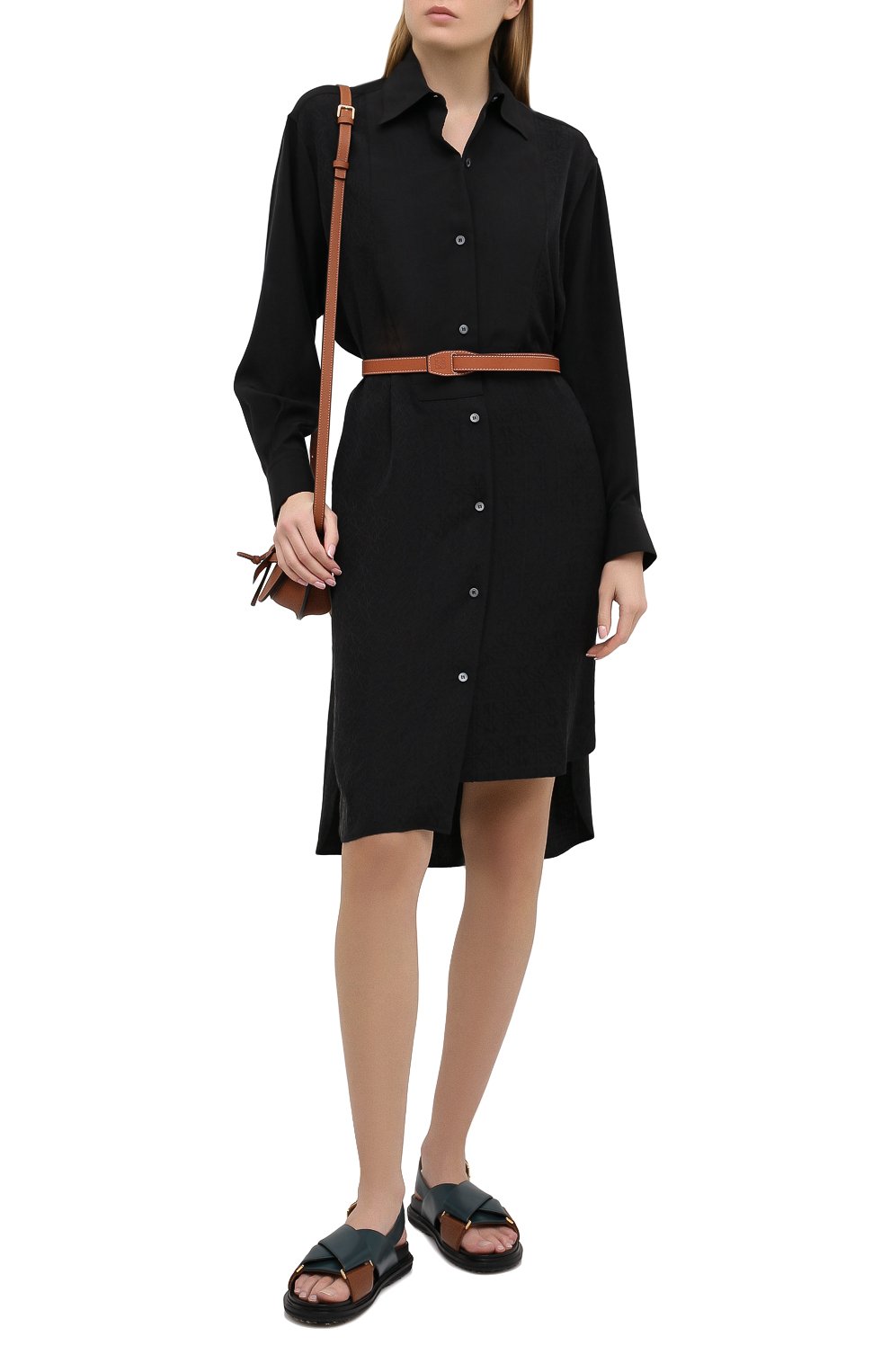 Шелковое платье LOEWE, арт. S359335XEY, фото 2