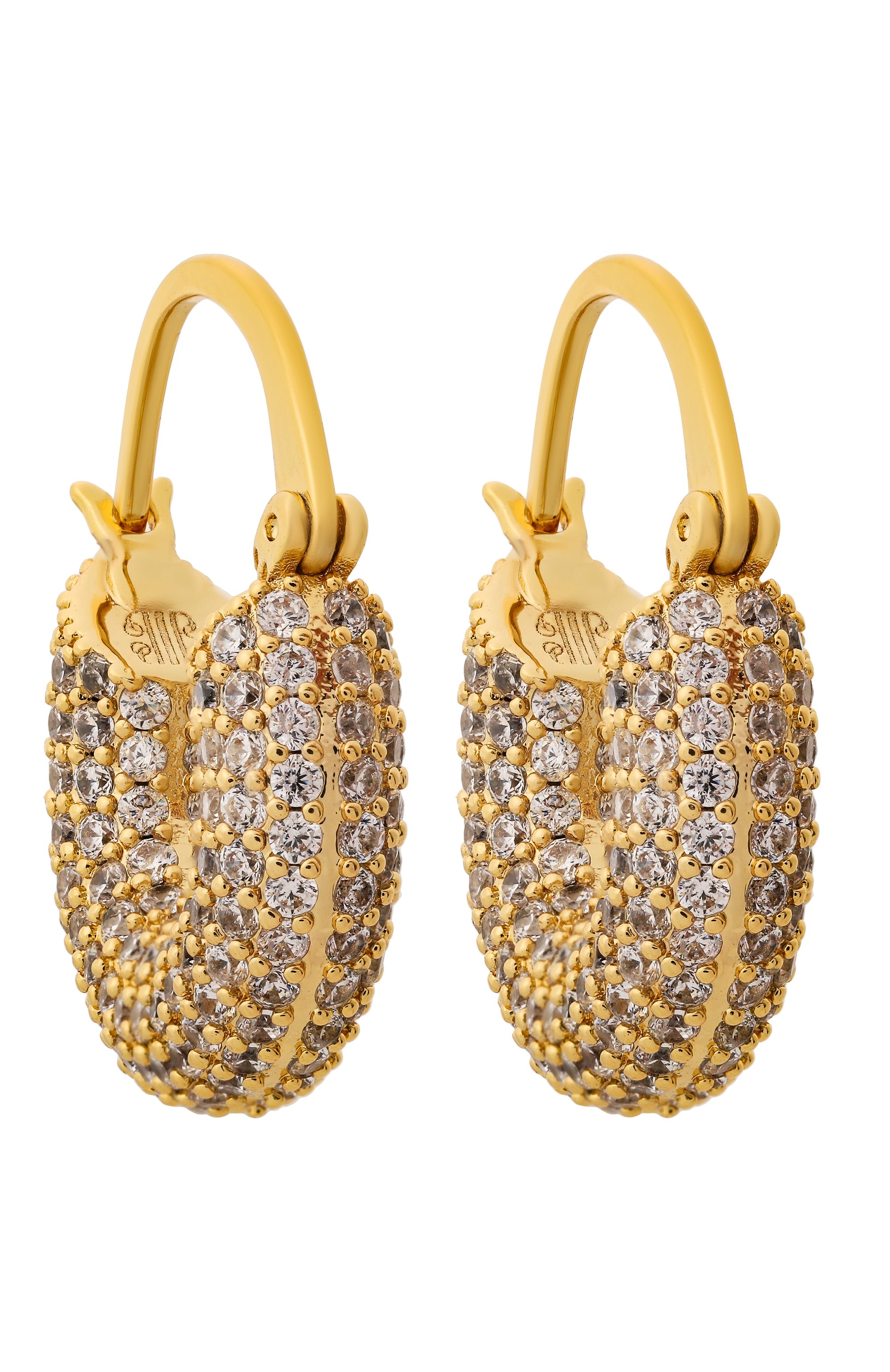 Серьги PEARL OCTOPUSS.Y, арт. SMALL DIAM0ND H00PS/M, фото 1