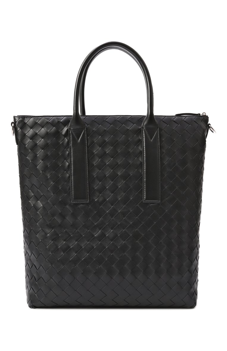 Мужская сумка north-south BOTTEGA VENETA черного цвета, арт. 815783/V2HL1 | Фото 6 (Размер: large; Драгоценные камни: Проставлено; Материал: Натуральная кожа; Материал сплава: Проставлено; Ремень/цепочка: На ремешке)
