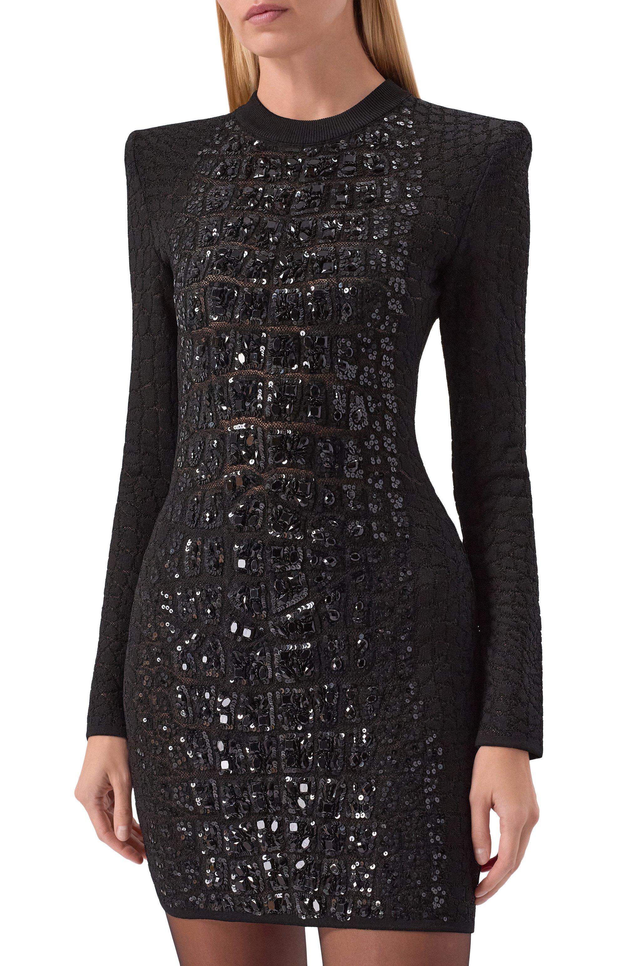 Платье из вискозы BALMAIN, арт. FF0R8012/97KI, фото 3