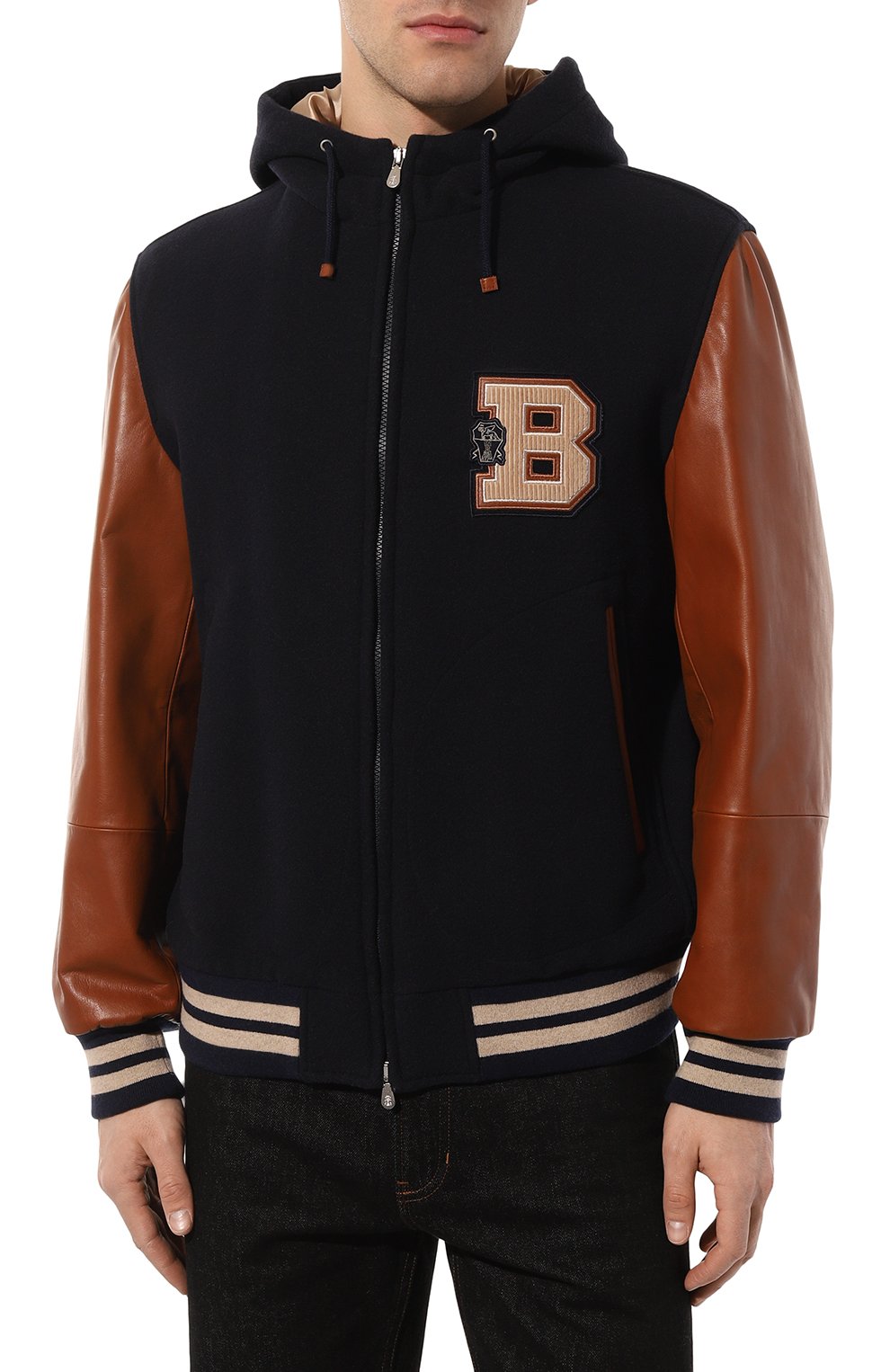 Комбинированный бомбер BRUNELLO CUCINELLI, арт. MY4141967, фото 3