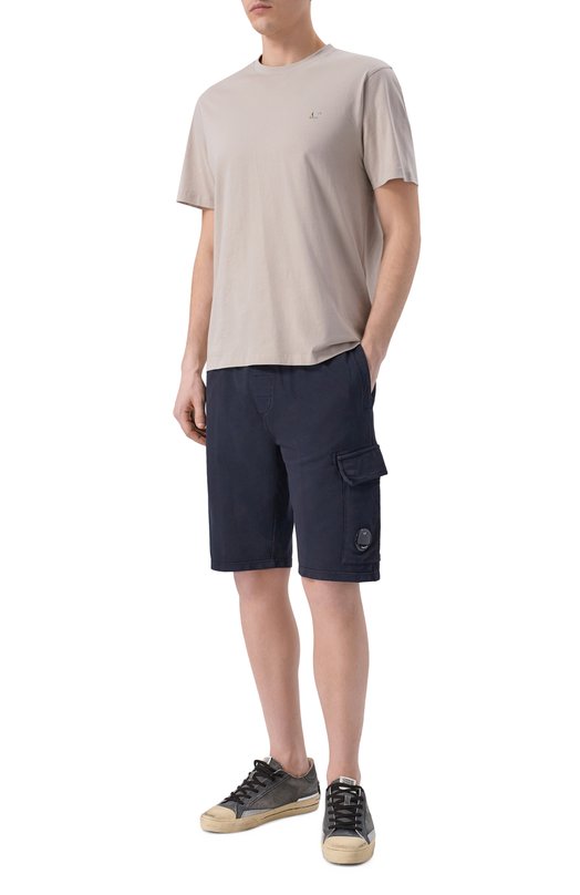 Хлопковые шорты C.P. Company RCCMSB704A/002246G Синий  RCCMSB704A/002246G Фото 2