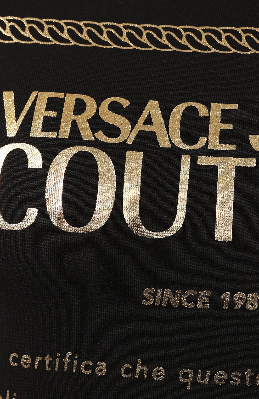 Хлопковая футболка VERSACE JEANS COUTURE, арт. B2HVA7T1-VDP608 48 F0IL/30320, фото 5