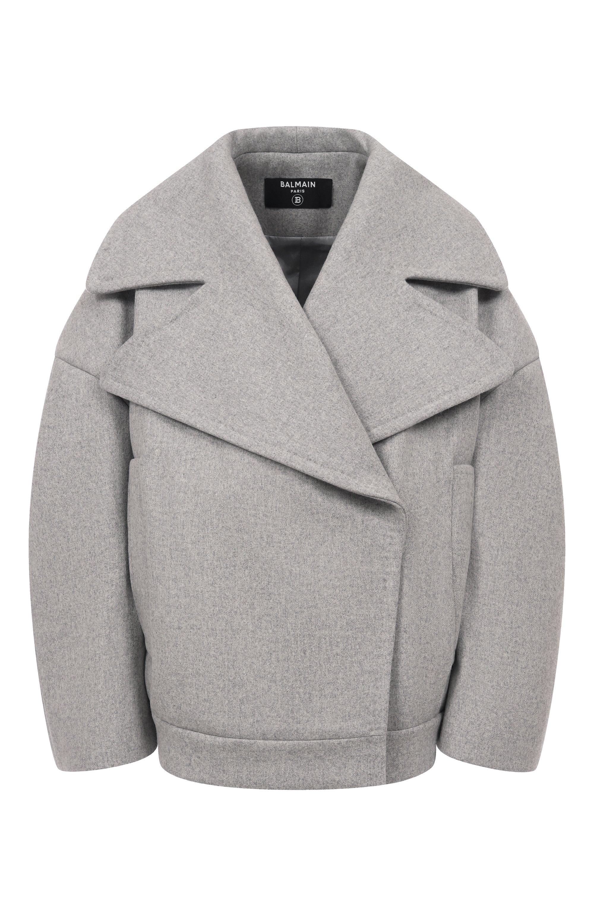 Полупальто из шерсти и кашемира BALMAIN, арт. FF0UA140/WD24, фото 1