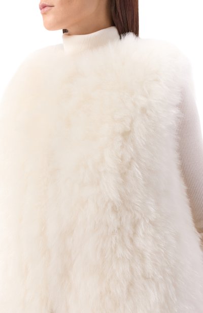 Двусторонний жилет из козы MANZONI24, арт. 25M1522R-CFENY, фото 5