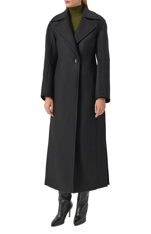 Пальто с отделкой из овчины Blumarine 2S099W_SET Чёрный  2S099W_SET Фото 6