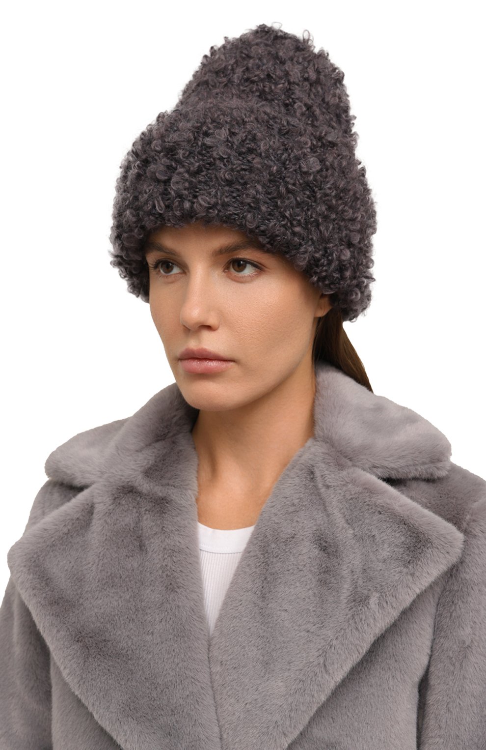Шапка A.T.T. серого цвета по цене 6850 руб., арт. Т1705/12, фото 2 Шапка A.T.T., арт. Т1705/12, фото 2