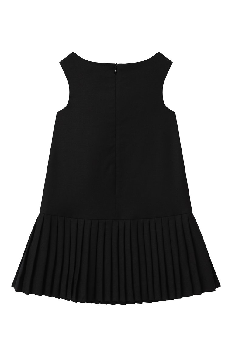 Детское шерстяной сарафан DOLCE & GABBANA черного цвета, арт. L54DE8/FUBD9/2-6 | Фото 2 (Материал внешний: Шерсть; Девочки Кросс-КТ: Сарафан-одежда; Девочки-школьная форма: Платья; Рукава: Без рукавов; Ростовка одежда: 4 года | 104 см, 6 лет | 116 см, 5 лет | 110 см, 2 года | 92 см, 3 года | 98 см)