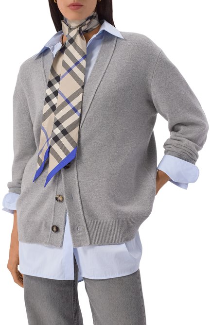 Женский шелковый шарф-твилли BURBERRY, арт. 8088138