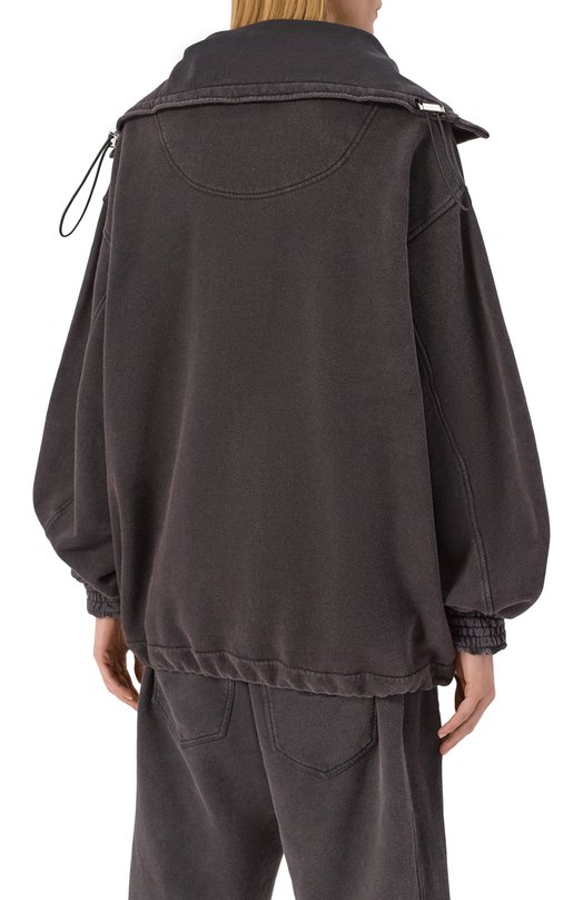 Хлопковый анорак The Attico 260WCB00091/JJF003AA Чёрный  260WCB00091/JJF003AA Фото 4