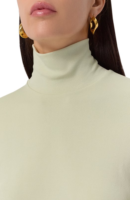 Водолазка из вискозы Jil Sander J04NH0001/J65016 Зелёный  J04NH0001/J65016 Фото 5