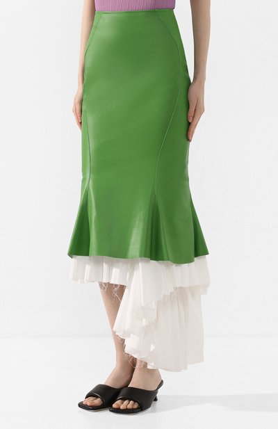 Юбка MARNI зеленого цвета по цене 218000 руб., арт. G0MX0264VY/LV855, фото 3 Юбка MARNI, арт. G0MX0264VY/LV855, фото 3