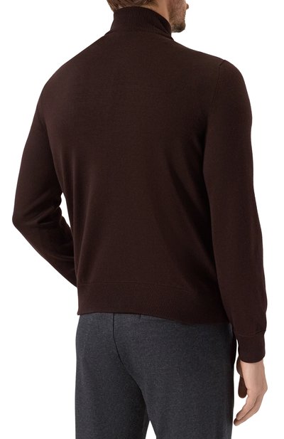 Кардиган с отделкой из кожи крокодила ZILLI, арт. KZMC01M0340VCRB00, фото 4