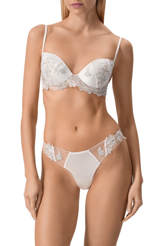 Шелковый бюстгальтер с чашкой пуш-ап C.alla CA0101 RE Белый  CA0101 RE Фото 2