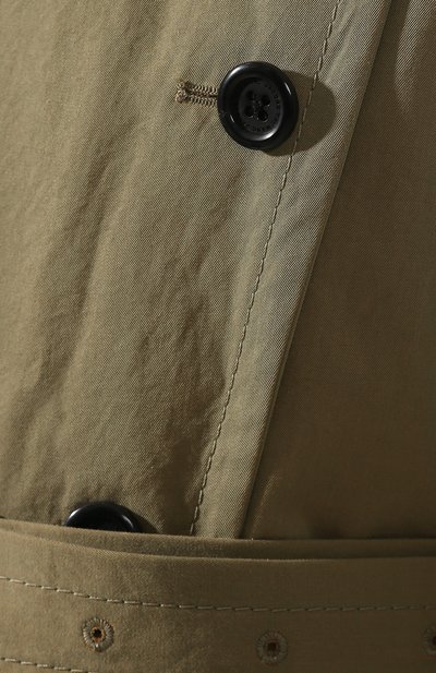 Хлопковый тренч MARC JACOBS (THE) хаки цвета по цене 127500 руб., арт. M4007898, фото 5 Хлопковый тренч MARC JACOBS (THE), арт. M4007898, фото 5