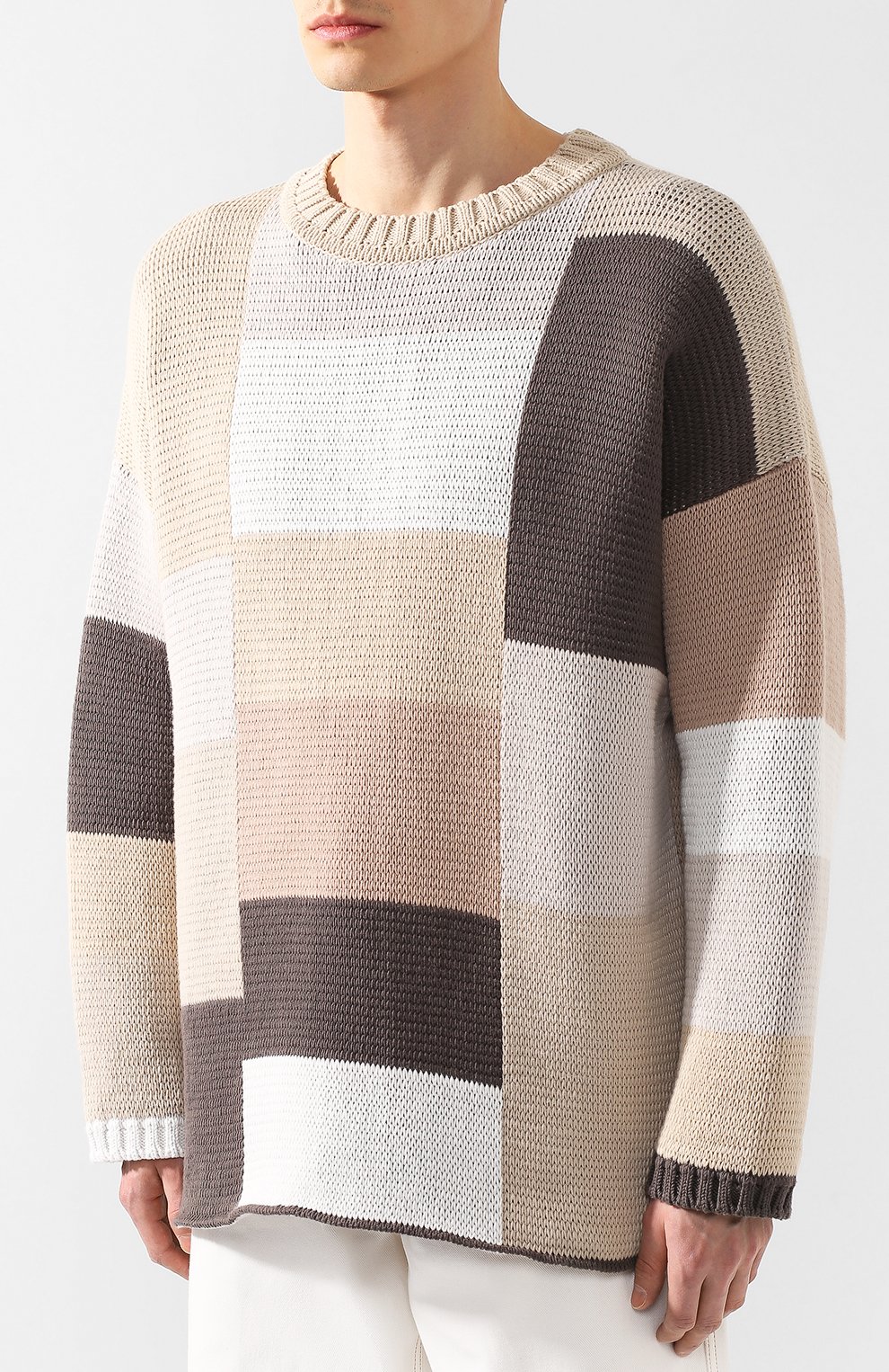 Хлопковый свитер JACQUEMUS, арт. 195KN05/5412A, фото 3