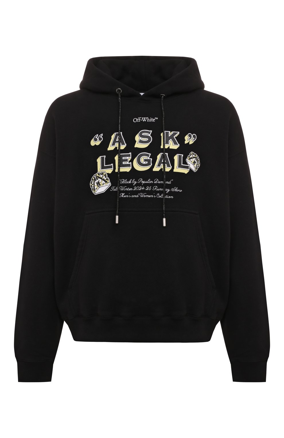 Хлопковое худи OFF-WHITE, арт. 0MBB085W24FLE004, фото 1