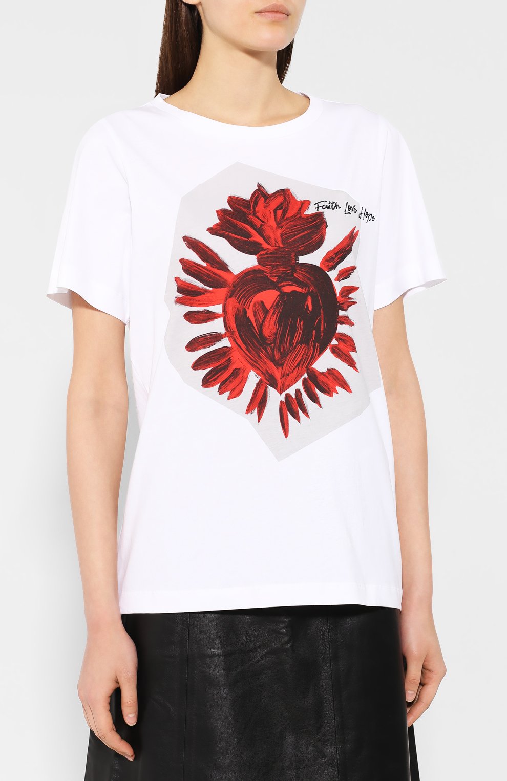 Хлопковая футболка DOROTHEE SCHUMACHER, арт. 223002/FLAMING HEART, фото 3
