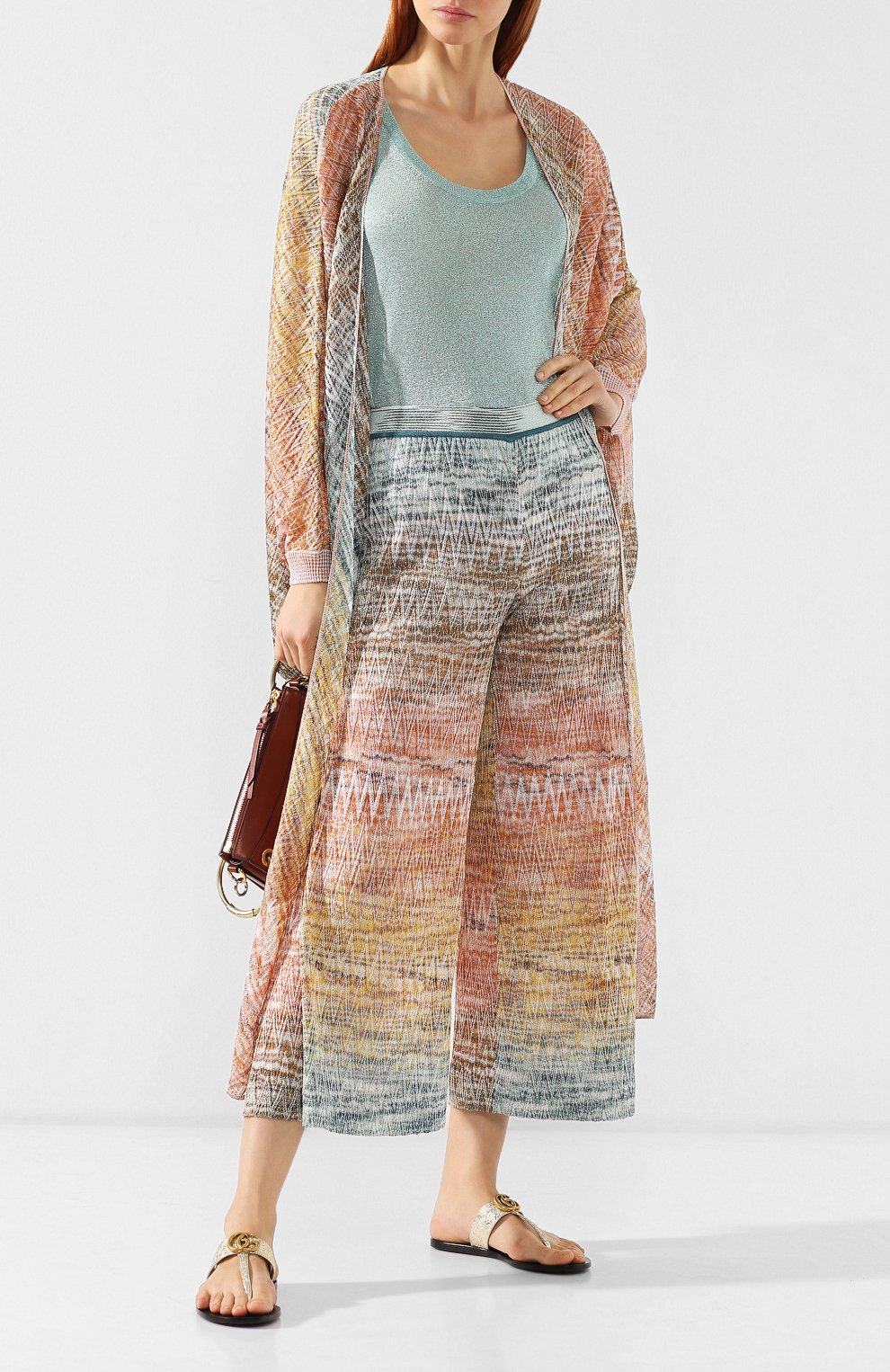 Топ из вискозы MISSONI зеленого цвета по цене 29950 руб., арт. MDL00009/BK0281, фото 2 Топ из вискозы MISSONI, арт. MDL00009/BK0281, фото 2