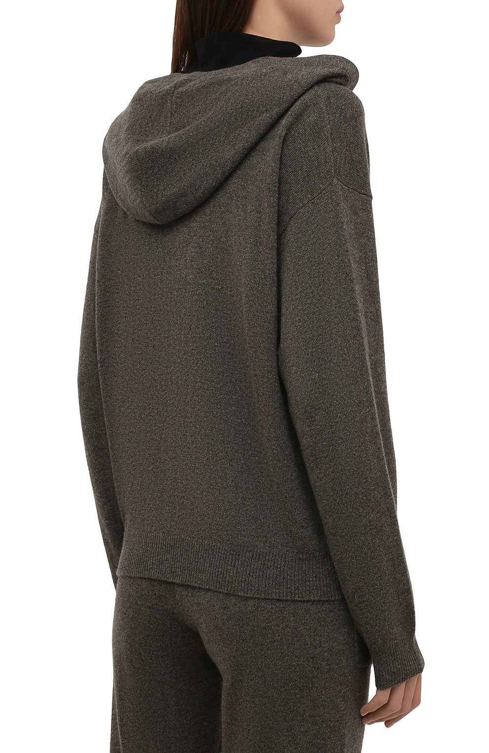 Кашемировый кардиган NOT SHY зеленого цвета по цене 27550 руб., арт. 3901010C, фото 4 Кашемировый кардиган NOT SHY, арт. 3901010C, фото 4