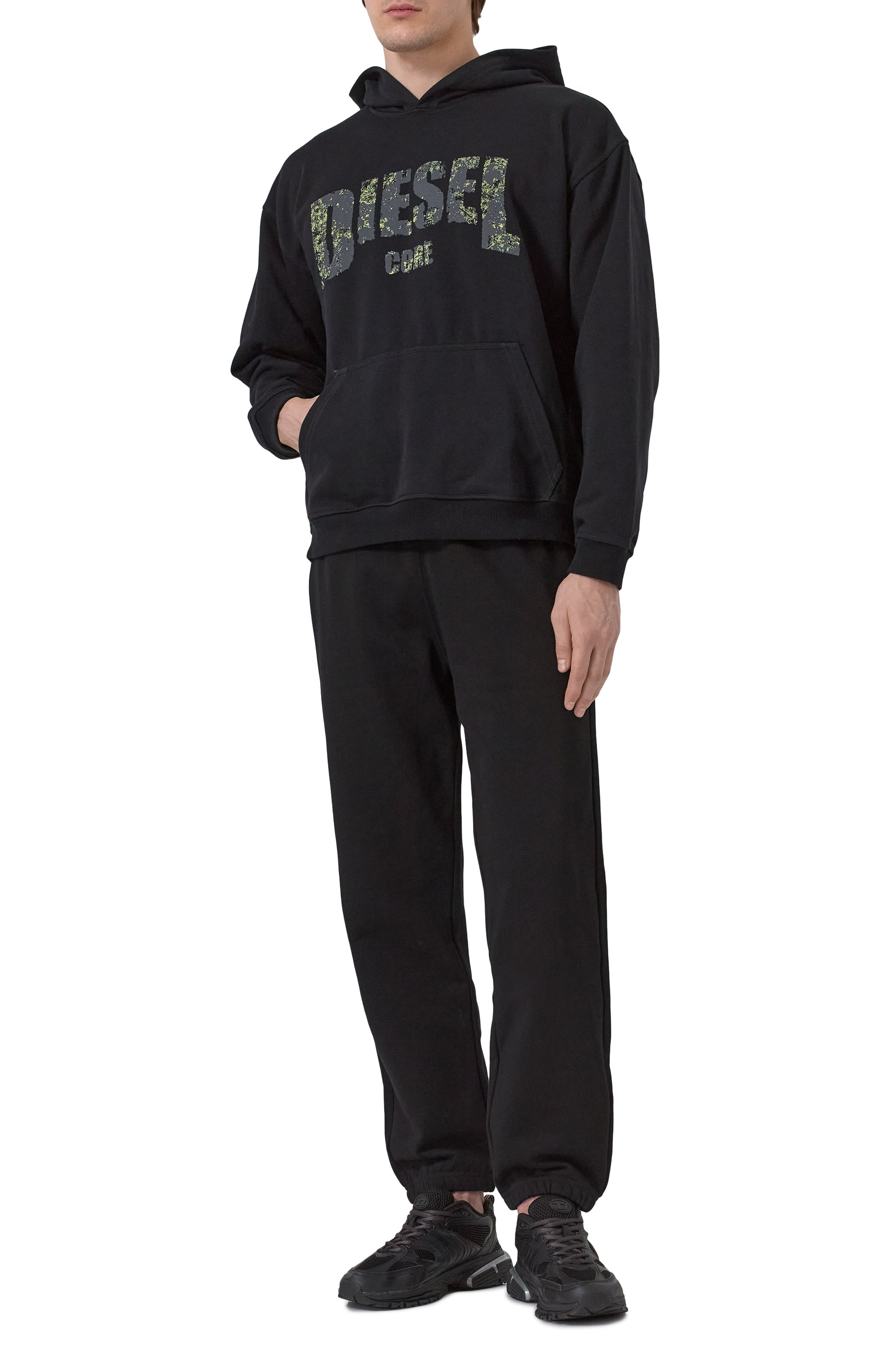 Хлопковое худи DIESEL, арт. A17269/0HYAT, фото 2