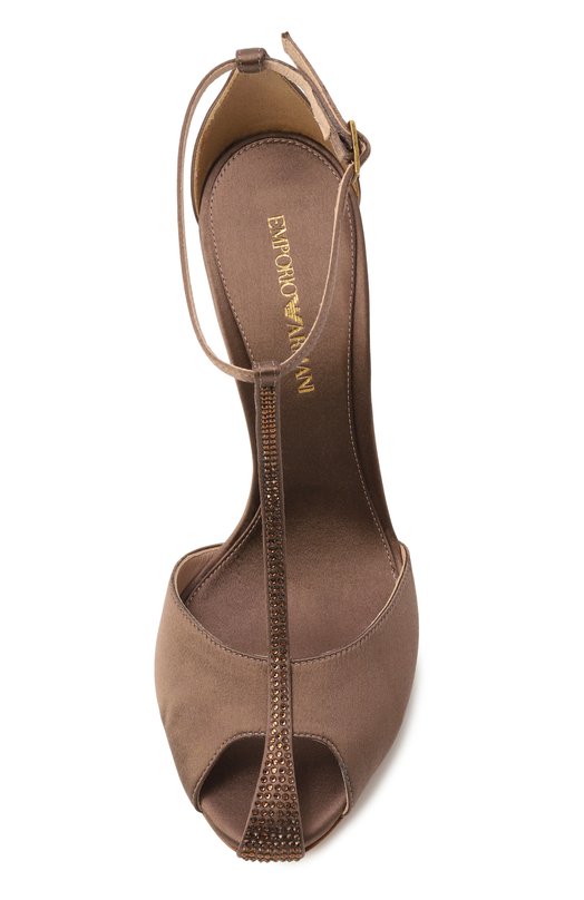 Текстильные туфли Emporio Armani X3P853/XR385 Коричневый  X3P853/XR385 Фото 6