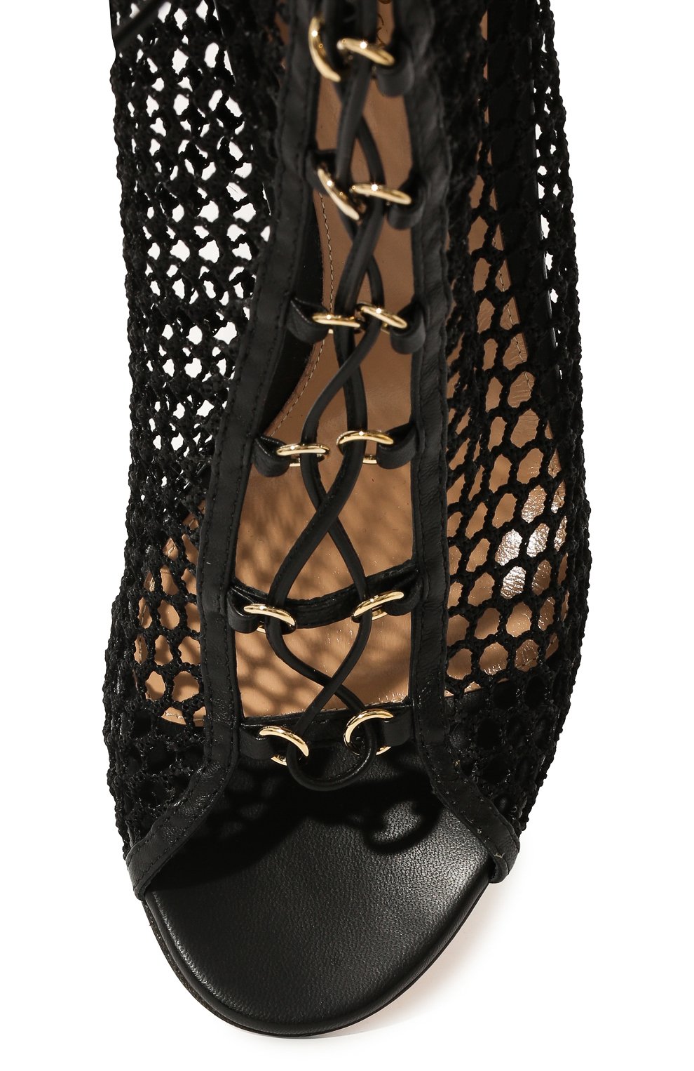 Текстильные ботильоны helena GIANVITO ROSSI черного цвета по цене 99700 руб., арт. G50721.15RIC.NGINENE, фото 6 Текстильные ботильоны helena GIANVITO ROSSI, арт. G50721.15RIC.NGINENE, фото 6