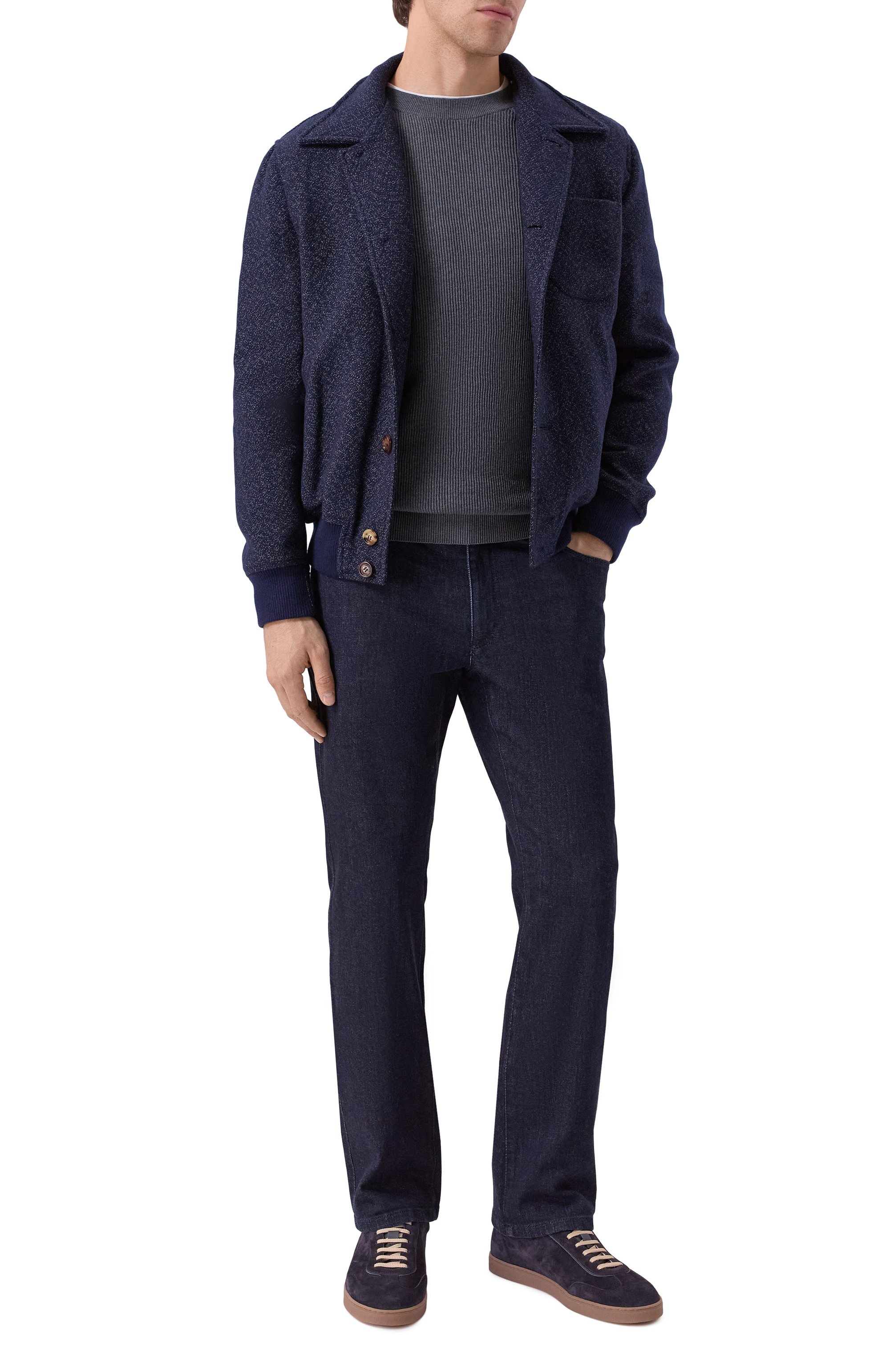 Джинсы MVST темно-синего цвета по цене 103500 руб., арт. M25.1MM.T414/46-64, фото 2 Джинсы MVST, арт. M25.1MM.T414/46-64, фото 2