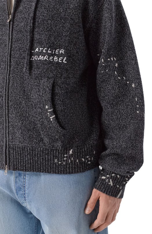 Кардиган DOMREBEL M RENEGADE/KNIT ZIP H00DIE Серый  M RENEGADE/KNIT ZIP H00DIE Фото 5