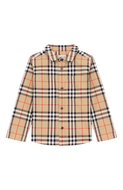 Хлопковая рубашка BURBERRY, арт. 8121242