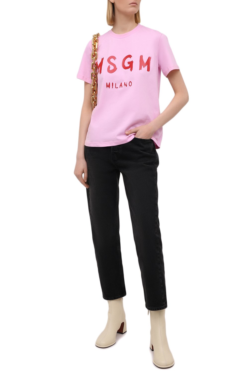 Хлопковая футболка MSGM, арт. 3041MDM60 217298, фото 2