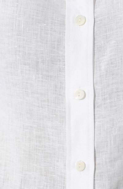 Льняная рубашка EMPORIO ARMANI белого цвета по цене 42250 руб., арт. 2NC10T/2M057, фото 5 Льняная рубашка EMPORIO ARMANI, арт. 2NC10T/2M057, фото 5