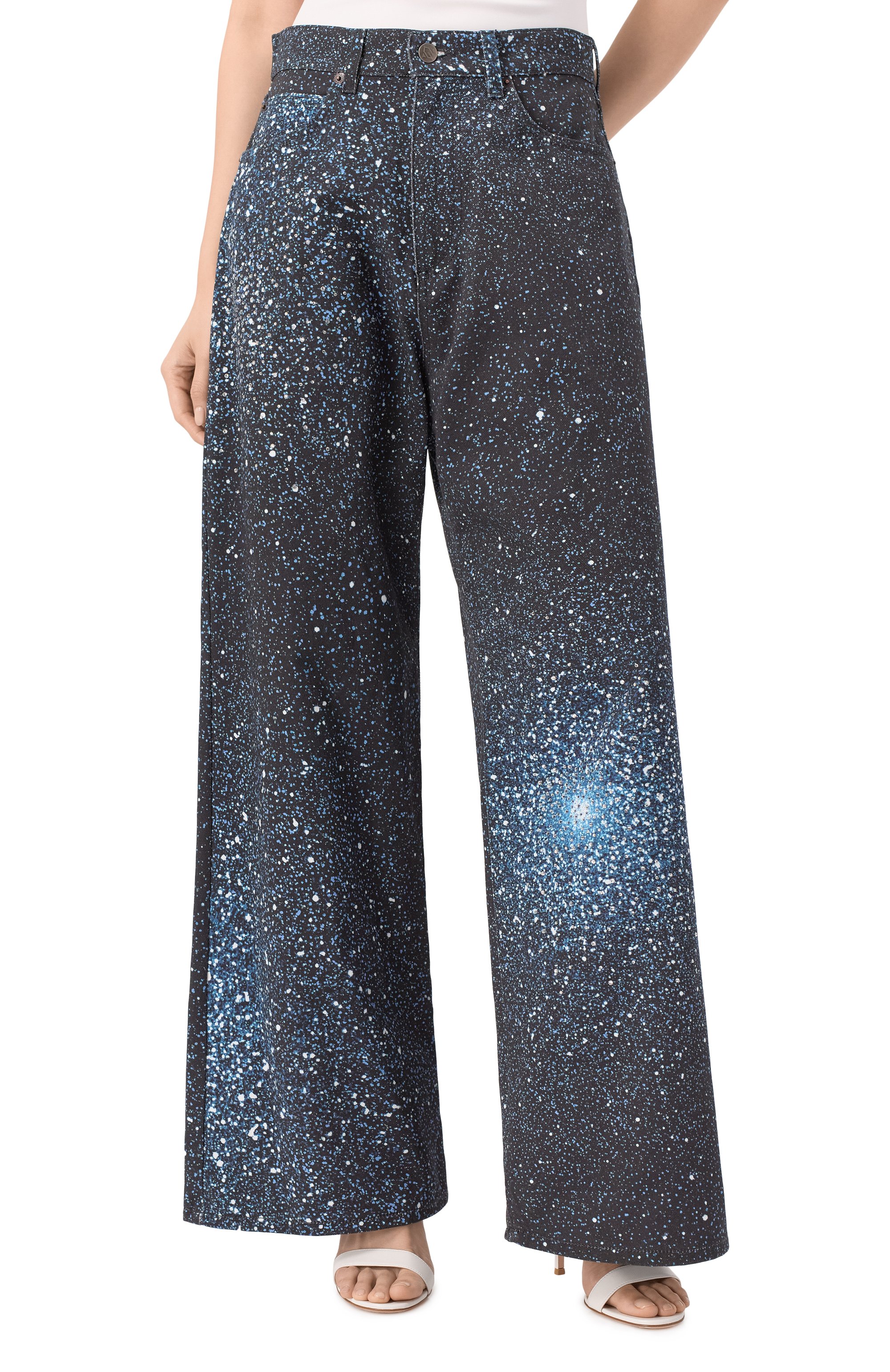 �Джинсы с отделкой стразами GIUSEPPE DI MORABITO, арт. 04SSDNP049C 04455, фото 3