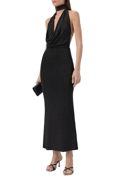 Платье из вискозы UNDRESS CODE черного цвета по цене 31250 руб., арт. RHAPS0DY DRESS, фото 2 Платье из вискозы UNDRESS CODE, арт. RHAPS0DY DRESS, фото 2