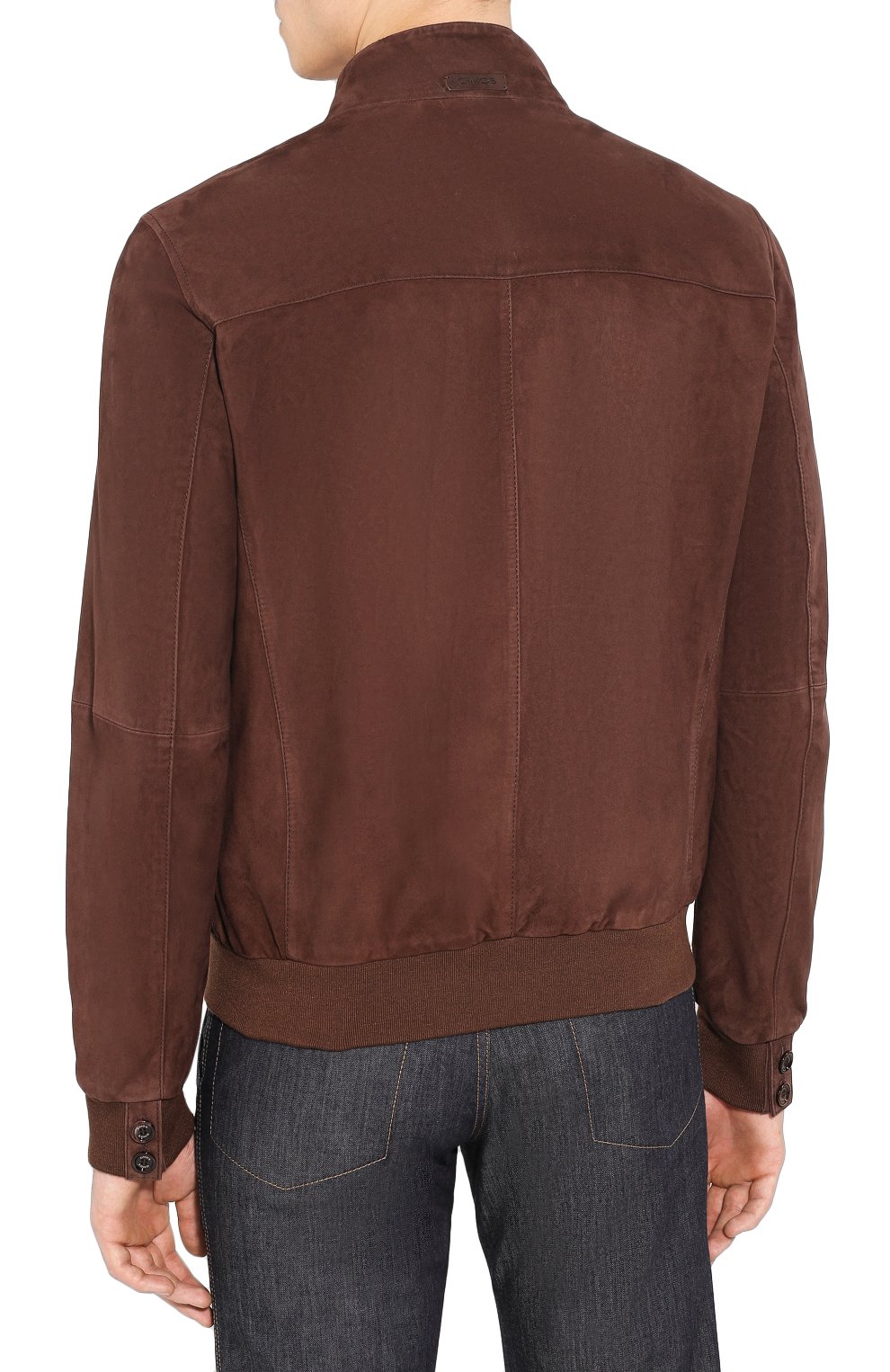 Замшевый бомбер GIMO'S коричневого цвета по цене 52950 руб., арт. 20PE.1.130.50, фото 4 Замшевый бомбер GIMO'S, арт. 20PE.1.130.50, фото 4