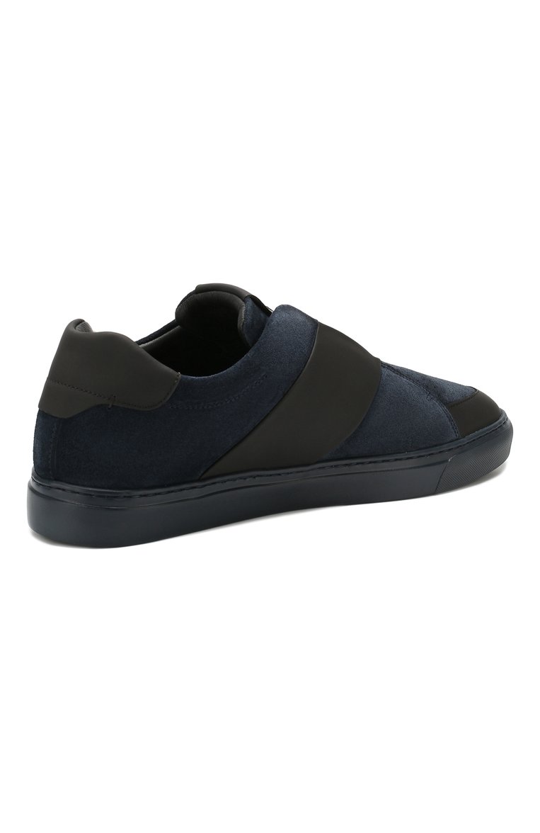 Мужские замшевые кеды bolt HARRYS OF LONDON синего цвета, арт. B0LT 2 SUEDE/TECH LEATHER | Фото 4 (Подошва: Массивная; Материал внутренний: Натуральная кожа; Материал внешний: Замша, Натуральная кожа; Материал утеплителя: Без утеплителя; Стили: Классический; Драгоценные камни: Проставлено; Ювелирные украшения: Назначено; Материал сплава: Проставлено; Кросс-КТ: Низкие)